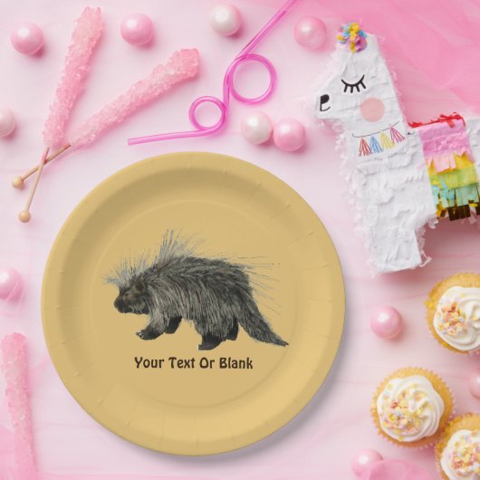 Prickly Porky Pappteller (Party)