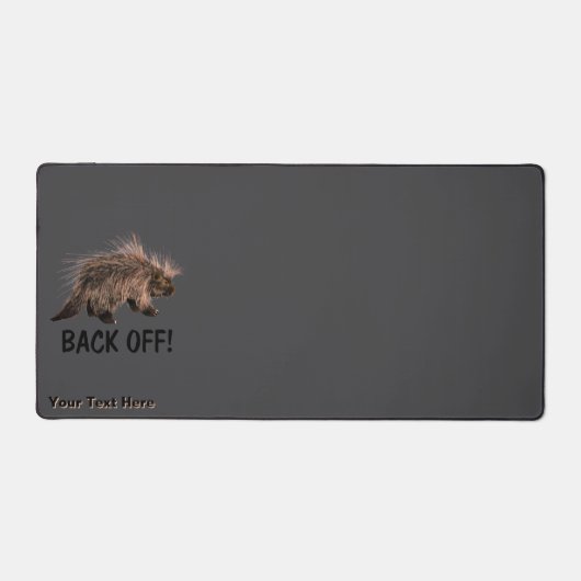 Prickly Porky - Zurück Schreibtischunterlage (Vorderseite)