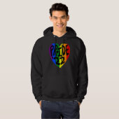 Pride'22 Gay Pride Rainbow Word Design Hoodie (Vorne ganz)