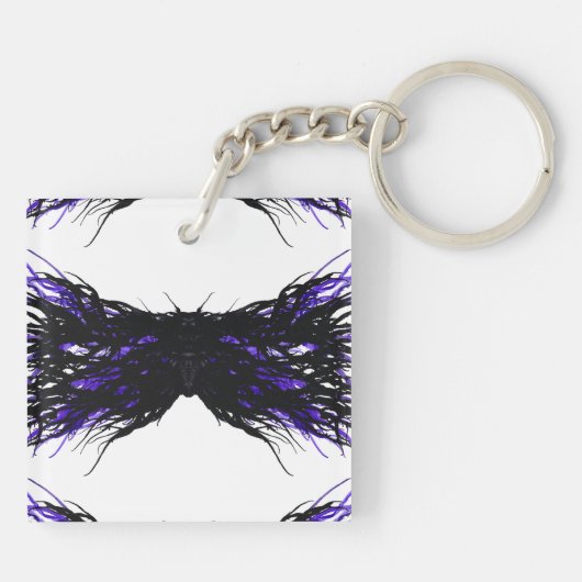 Pride Abstract 7 Deadly Sins Alcohol Ink Art Schlüsselanhänger (Rückseite)