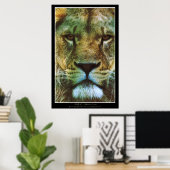 "PRIDE" African Lion Poster Print (Heimbüro)