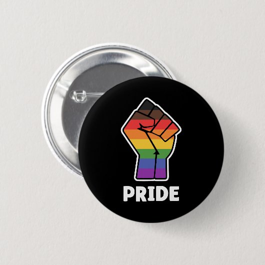 Pride Alternative Pride Fist Design for Equality Button (Vorne & Hinten)