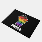 Pride Alternative Pride Fist Design for Equality Fußmatte (Schrägansicht)