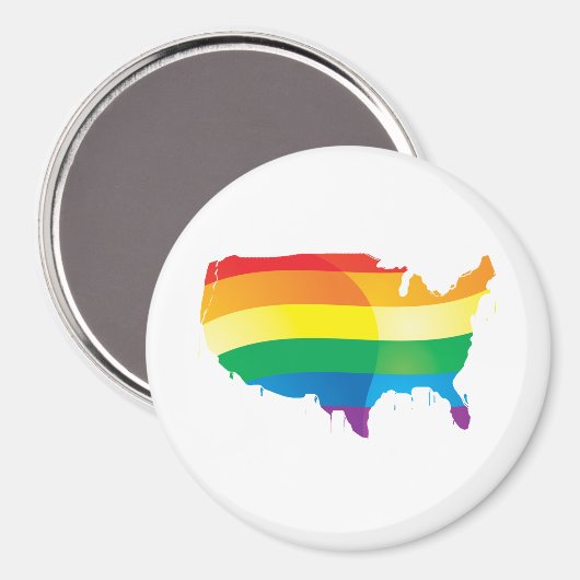 PRIDE AMERICA MAGNET (Vorderseite/Rückseite)