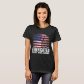 Pride And Honor Fireman Gift Proud Firefighter Quo T-Shirt (Vorne ganz)