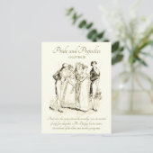 Pride and Prejudice Bingley Darcy Ball Eintritt Postkarte (Stehend Vorderseite)