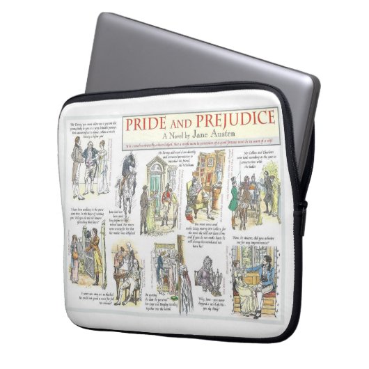 Pride and Prejudice Laptopschutzhülle (Vorderseite Links)