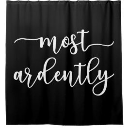 Pride And Prejudice Mr. Darcy - Most Ardently I Duschvorhang