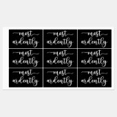 Pride And Prejudice Mr. Darcy - Most Ardently I Etiketten (Blatt)