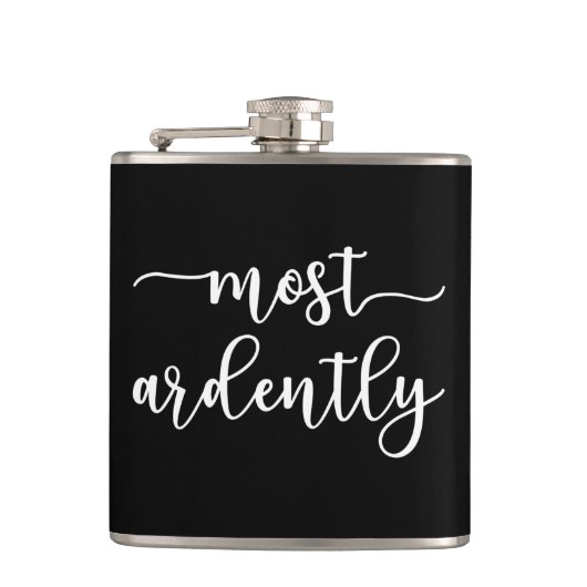 Pride And Prejudice Mr. Darcy - Most Ardently I Flachmann (Vorderseite)