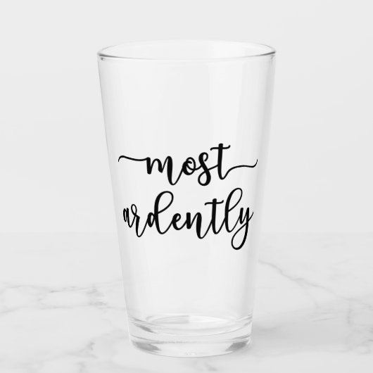 Pride And Prejudice Mr. Darcy - Most Ardently I Glas (Vorderseite)