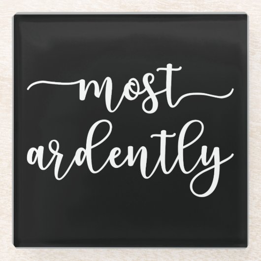 Pride And Prejudice Mr. Darcy - Most Ardently I Glasuntersetzer (Vorderseite)