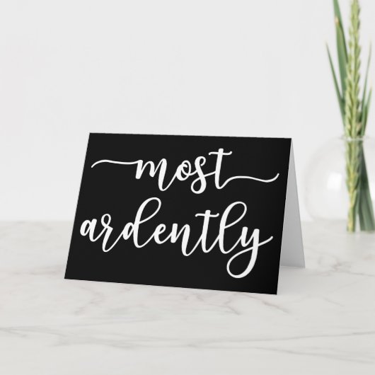 Pride And Prejudice Mr. Darcy - Most Ardently I Karte (Vorderseite)