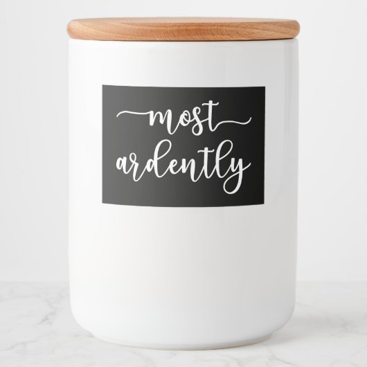 Pride And Prejudice Mr. Darcy - Most Ardently I Lebensmitteletikett (Vorderseite)