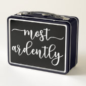 Pride And Prejudice Mr. Darcy - Most Ardently I Metall Brotdose (Rückseite)