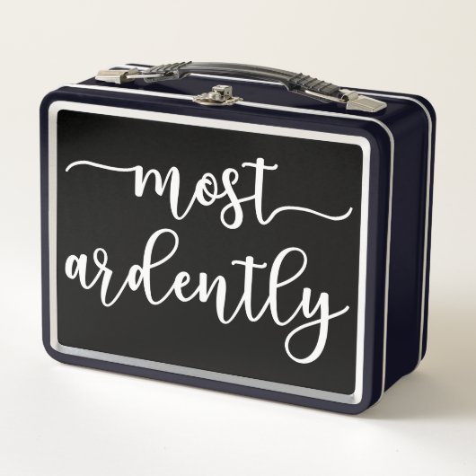 Pride And Prejudice Mr. Darcy - Most Ardently I Metall Brotdose (Vorderseite)