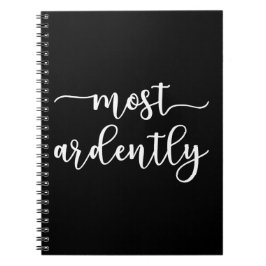 Pride And Prejudice Mr. Darcy - Most Ardently I Notizblock