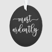 Pride And Prejudice Mr. Darcy - Most Ardently I Ornament (Vorderseite)