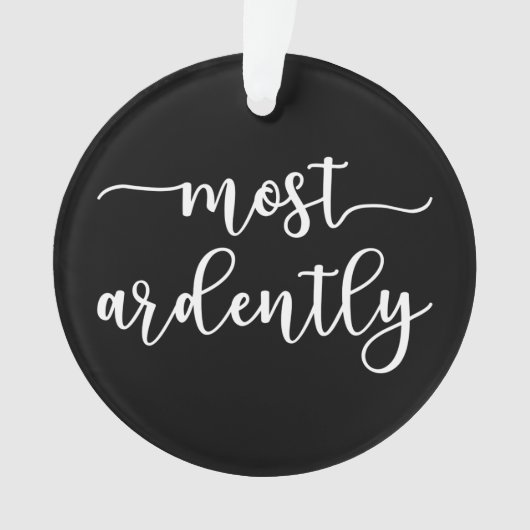 Pride And Prejudice Mr. Darcy - Most Ardently I Ornament (Vorderseite)