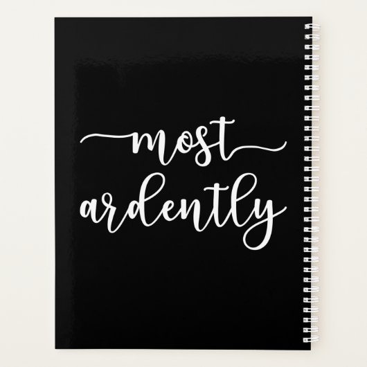 Pride And Prejudice Mr. Darcy - Most Ardently I Planer (Rückseite)