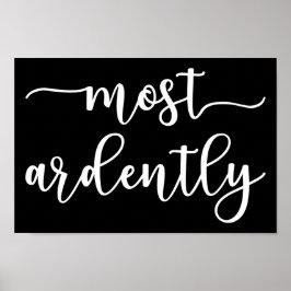 Pride And Prejudice Mr. Darcy - Most Ardently I Poster