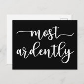 Pride And Prejudice Mr. Darcy - Most Ardently I Postkarte (Vorne/Hinten)