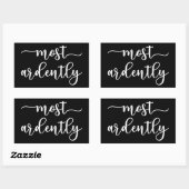 Pride And Prejudice Mr. Darcy - Most Ardently I Rechteckiger Aufkleber (Blatt)