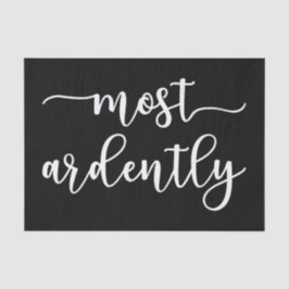 Pride And Prejudice Mr. Darcy - Most Ardently I Seidenpapier