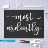 Pride And Prejudice Mr. Darcy - Most Ardently I Seidenpapier (Handwerk)