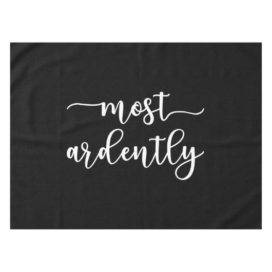 Pride And Prejudice Mr. Darcy - Most Ardently I Tischdecke (Vorderseite (Horizontal))