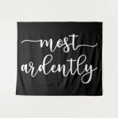 Pride And Prejudice Mr. Darcy - Most Ardently I Wandteppich (Vorderseite (Horizontal))