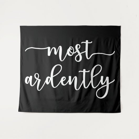 Pride And Prejudice Mr. Darcy - Most Ardently I Wandteppich (Vorderseite (Horizontal))