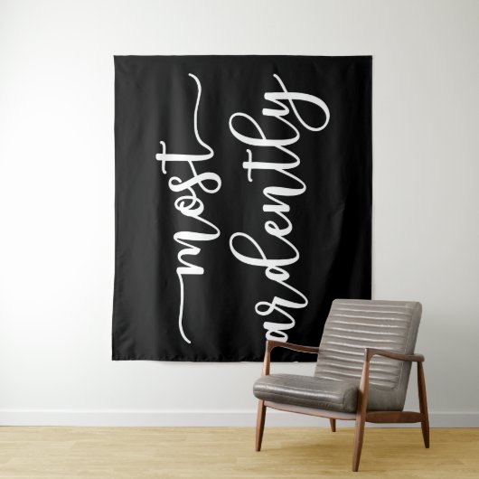 Pride And Prejudice Mr. Darcy - Most Ardently I Wandteppich (Beispiel)