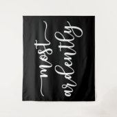 Pride And Prejudice Mr. Darcy - Most Ardently I Wandteppich (Vorderseite)