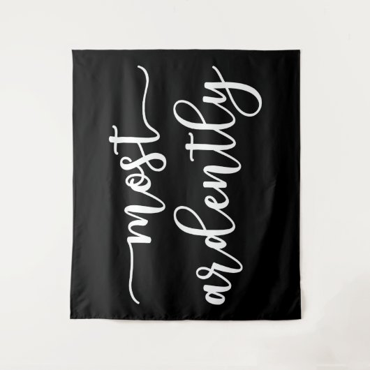 Pride And Prejudice Mr. Darcy - Most Ardently I Wandteppich (Vorderseite)