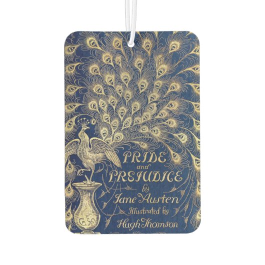 Pride and Prejudice Peacock Cover Hugh Thomson Autolufterfrischer (Rückseite)