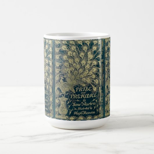 Pride and Prejudice Peacock Cover Kaffeetasse (Mittel)