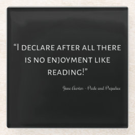 Pride and Prejudice Quote III Glasuntersetzer