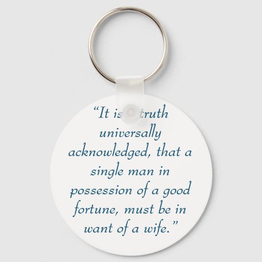 Pride and Prejudice Schlüsselanhänger (Rückseite)