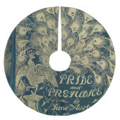Pride and Prejudice Tree Skirt Polyester Weihnachtsbaumdecke (Vorderseite)