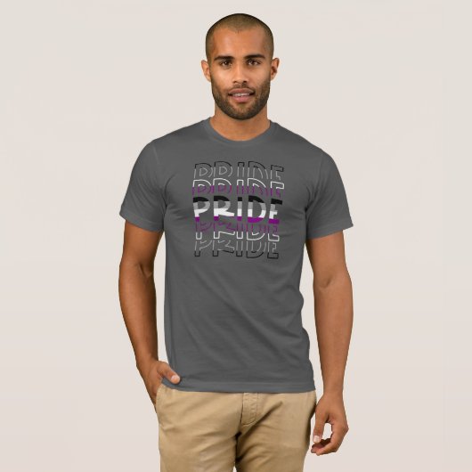 PRIDE Asexual T - Shirt (Vorne ganz)