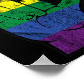Pride asl Sign Languages LGBt Deaf Awareness Month Poster (Ecke)