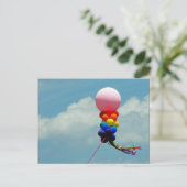 Pride Balloons Postkarte (Stehend Vorderseite)