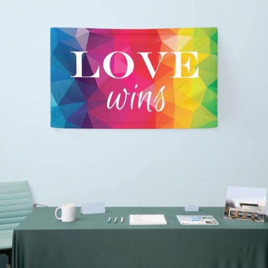 Pride Banner - "Liebe gewinnt" (Messeveranstaltung)