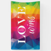 Pride Banner - "Liebe gewinnt" (Vertikal)