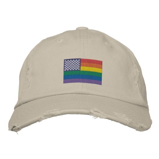 Pride Baseball Cap Bestickte Baseballkappe (Vorderseite)