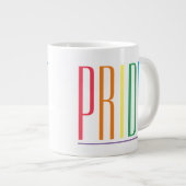 PRIDE Big White Keramik Tasse (Vorderseite Rechts)
