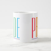 PRIDE Big White Keramik Tasse (Vorderseite)