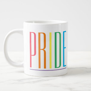 PRIDE Big White Keramik Tasse