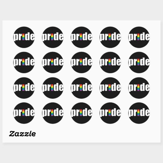 Pride Black Sticker (Blatt)